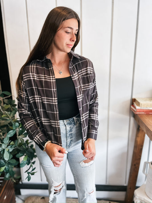 River Plaid Button Up