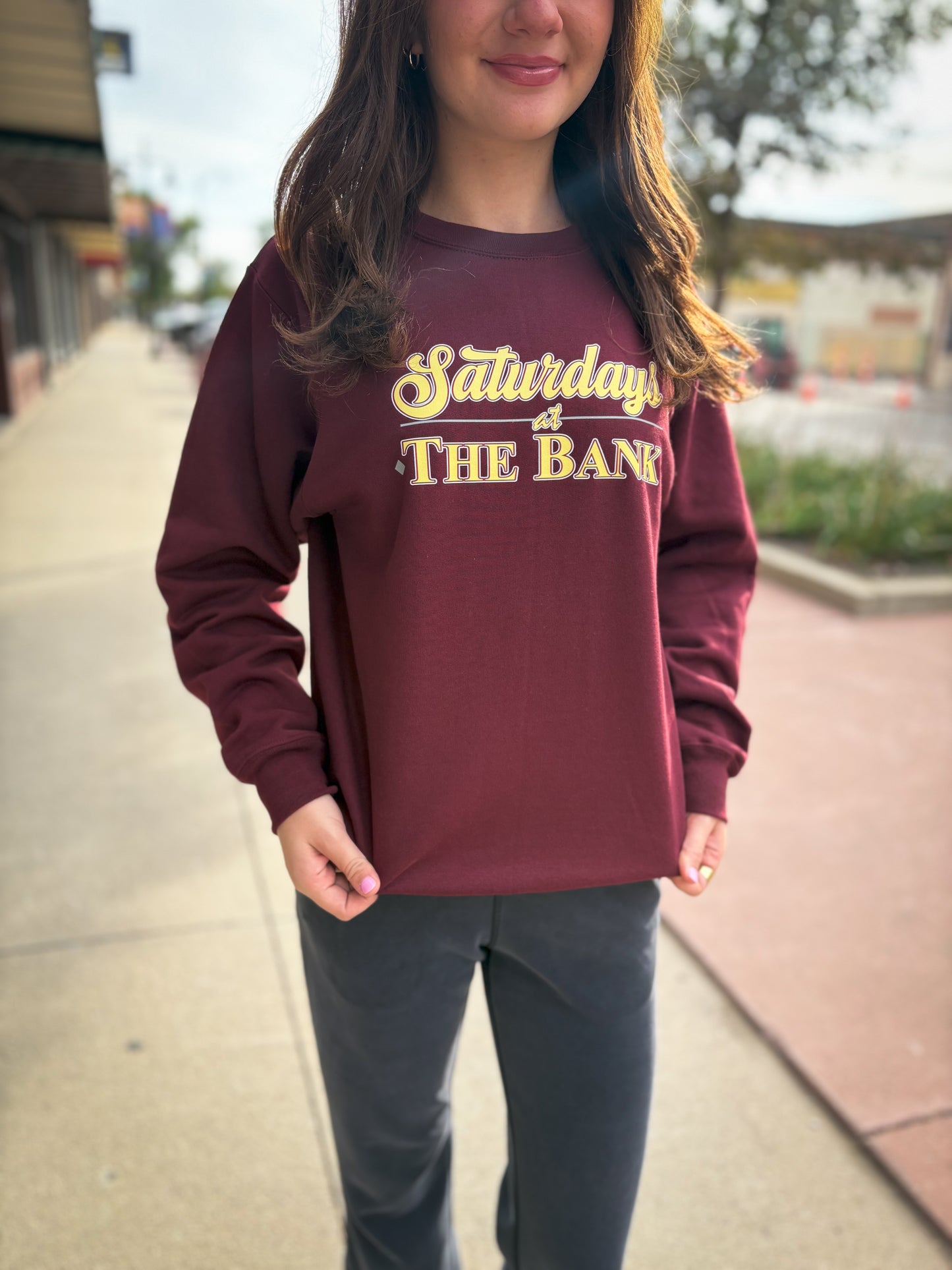 SS Saturdays At The Bank Crew - Maroon