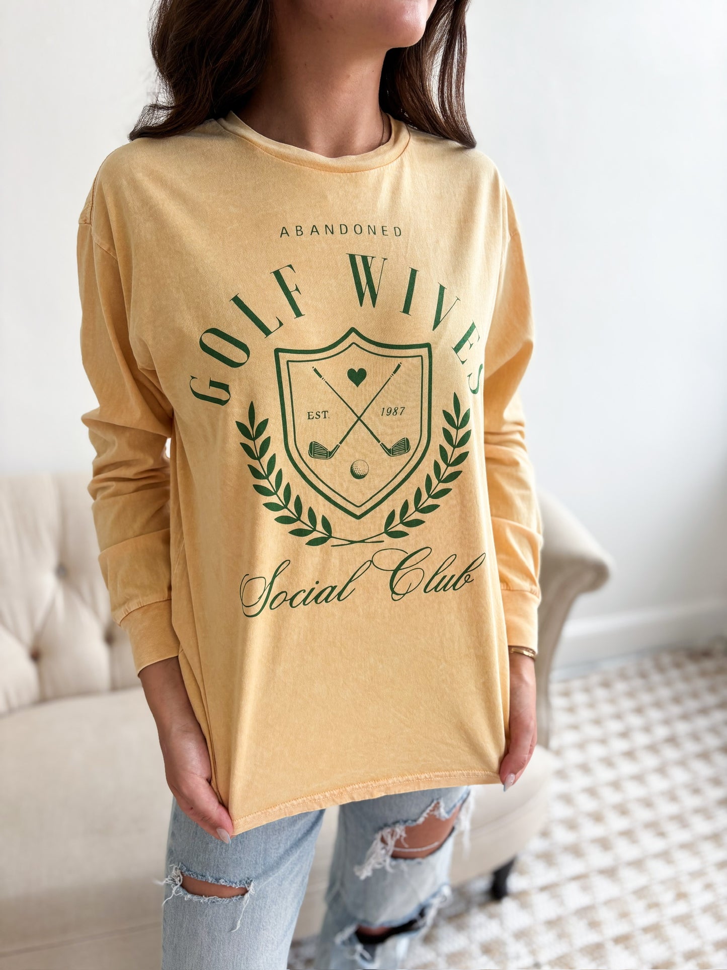 Golf Wives LS Graphic - Golden