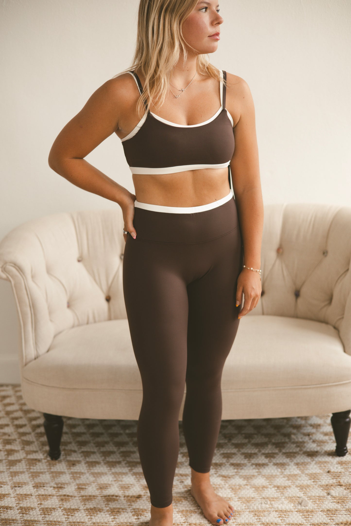 Chocolate Contrast Legging