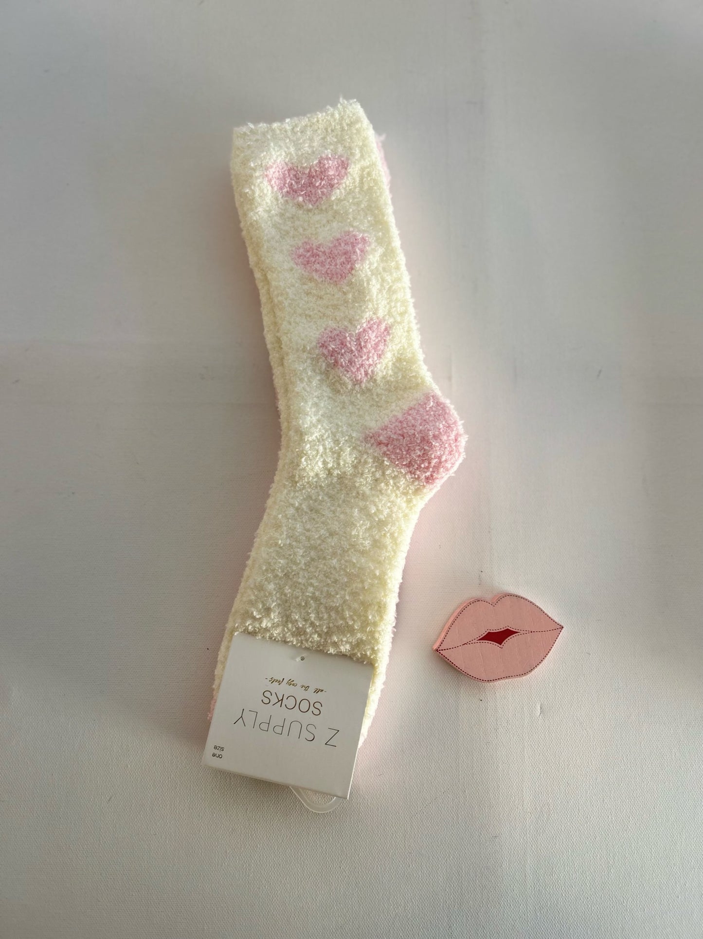 Plush Lover Socks - Vanilla Ice
