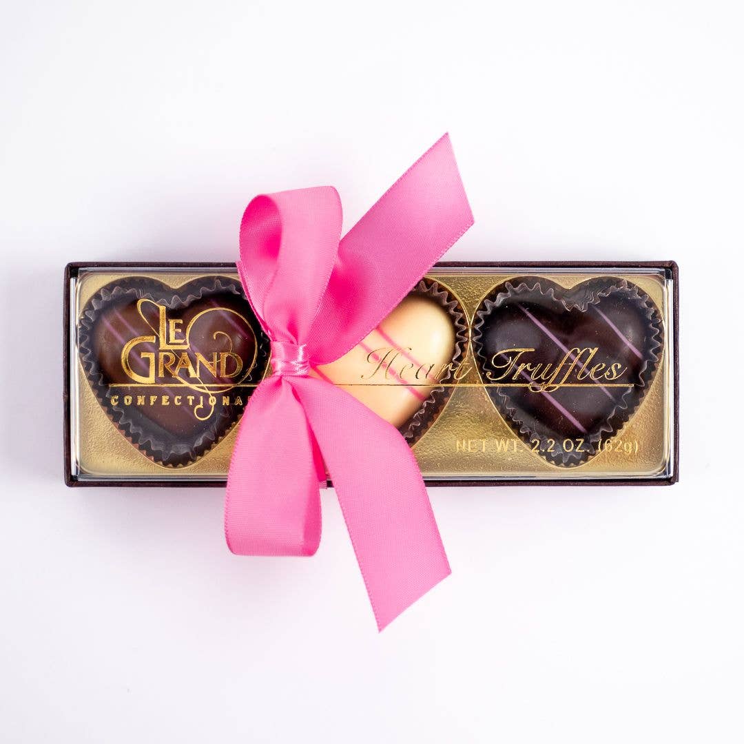 Le Grand Valentine 3-Piece Chocolate Hearts