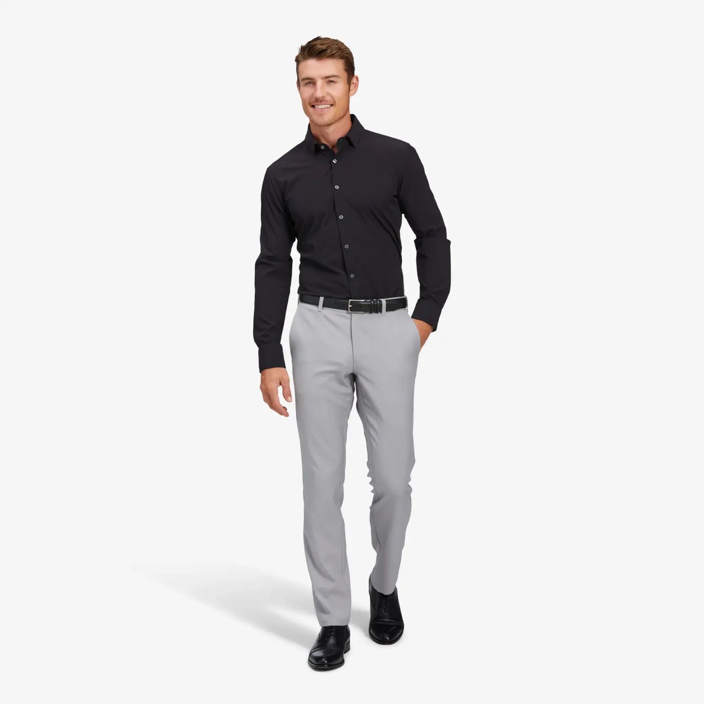 Leeward LS Dress Shirt - Black
