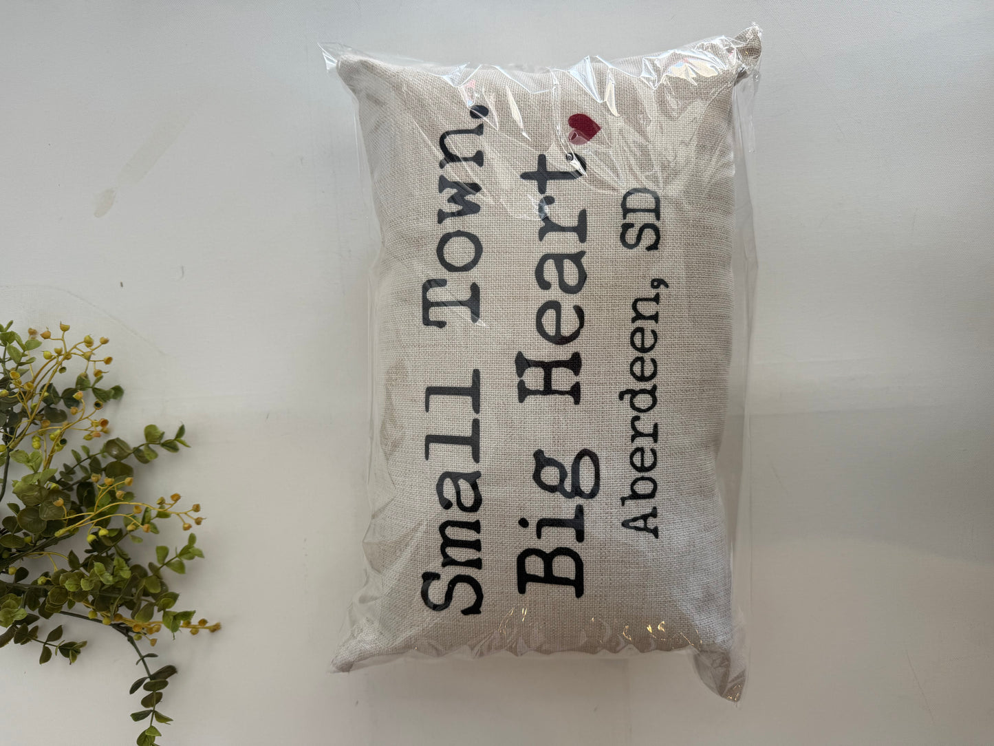 Small Town Big Heart State Pillow