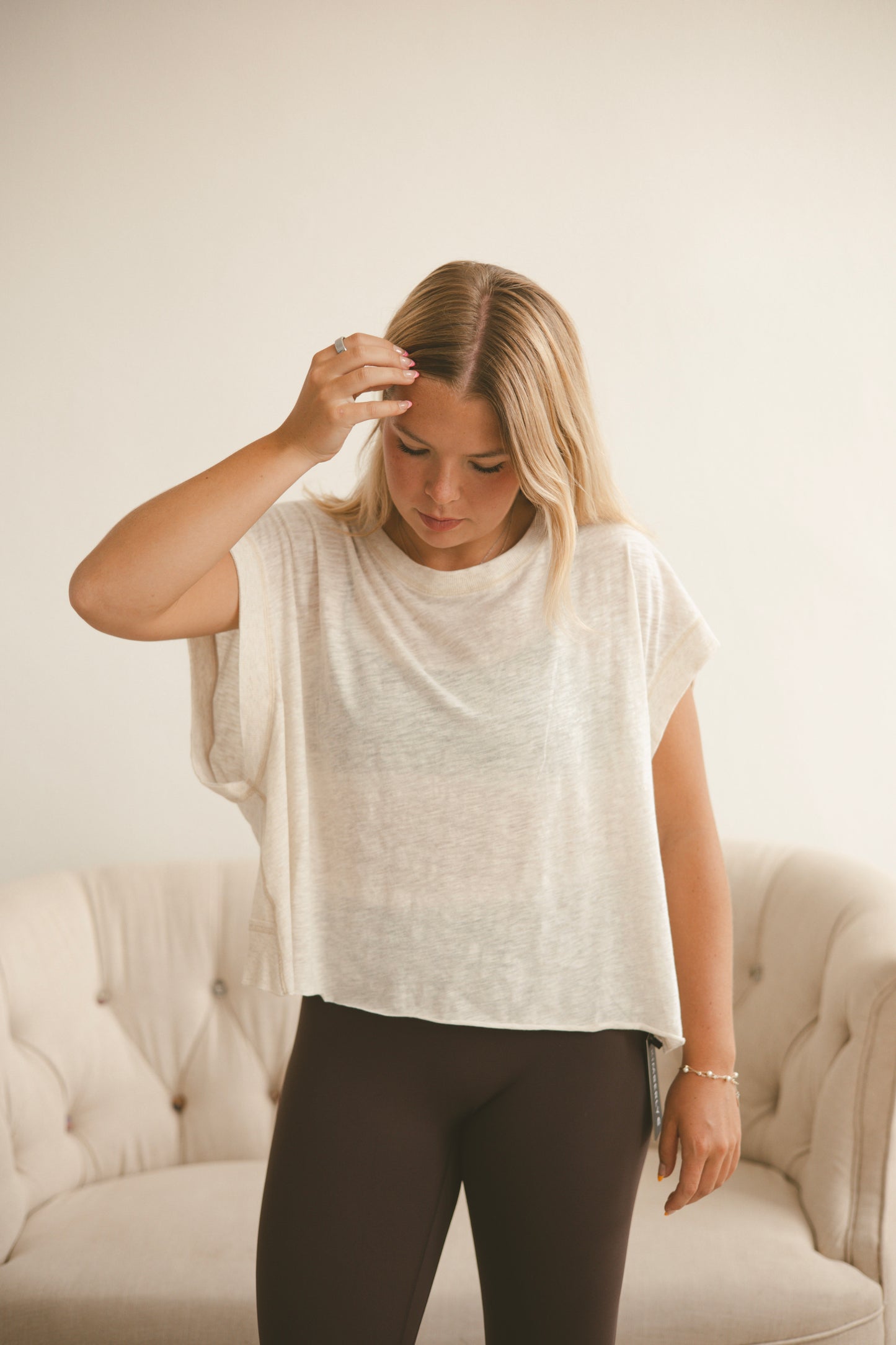 My Time Tee - Oatmeal Heather