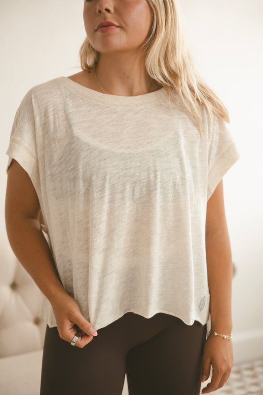 My Time Tee - Oatmeal Heather