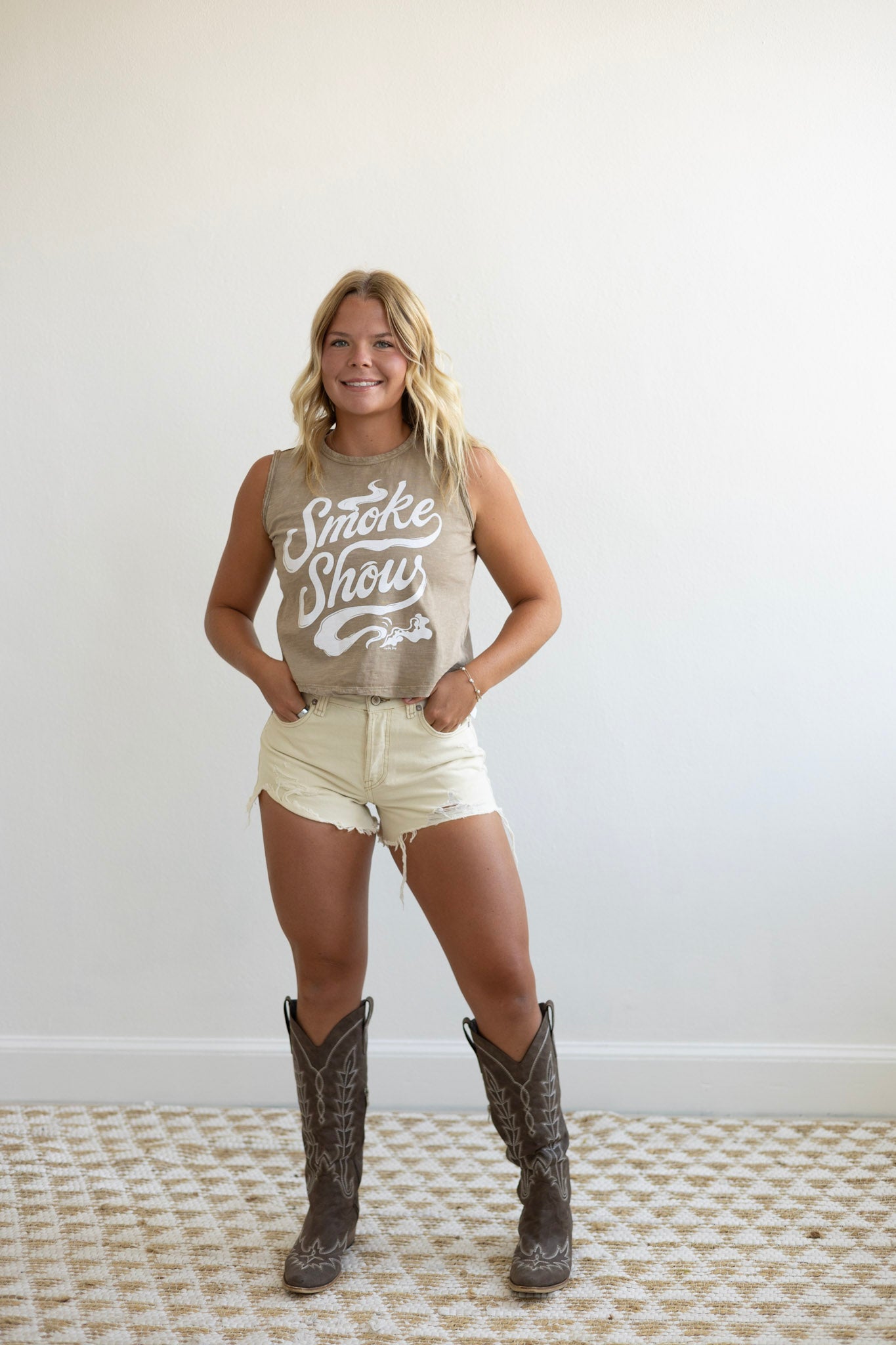 Smoke Show Muscle Crop Top