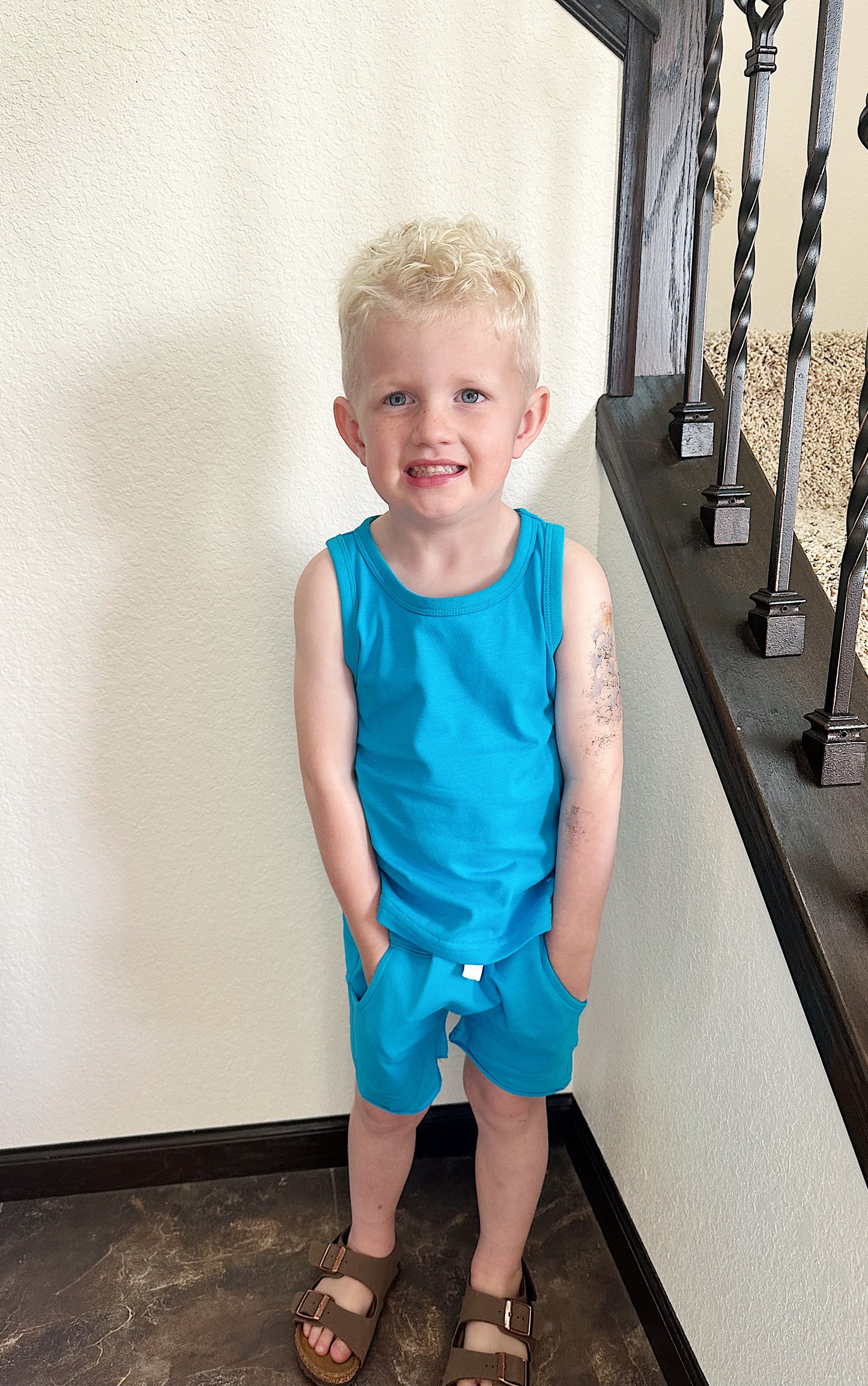 LB Elevated Tank Top-Electric