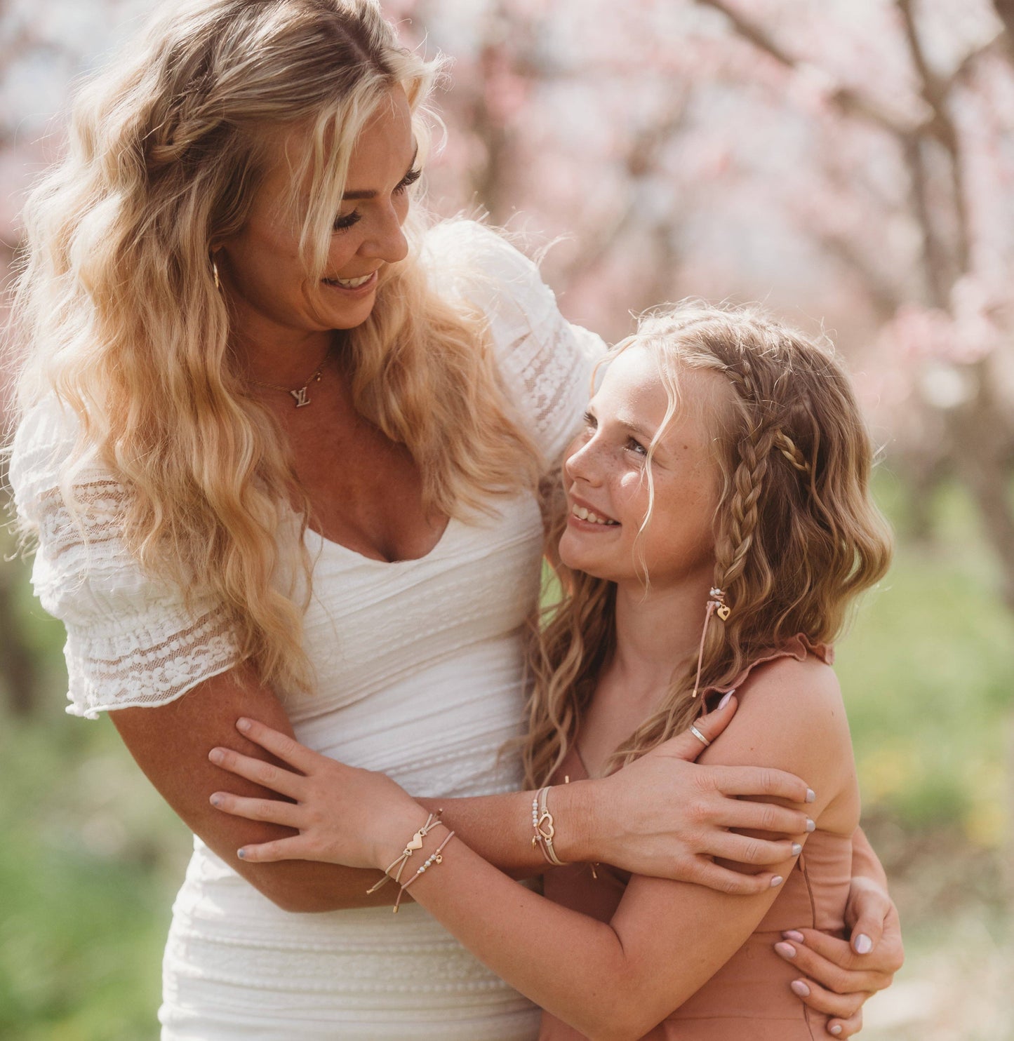 "Mother/Daughter"  Hair Tie Bracelets