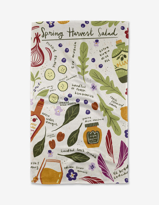 Spring Harvest Salad Tea Towel