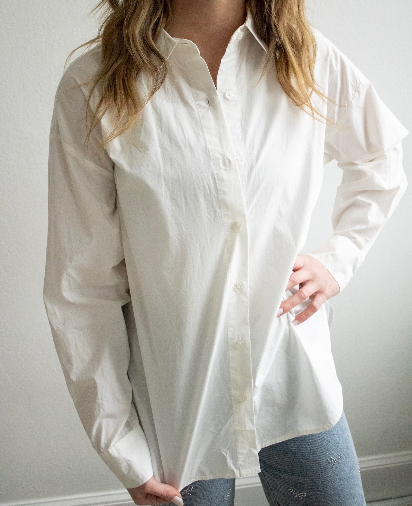 Elevated Poplin Shirt - White