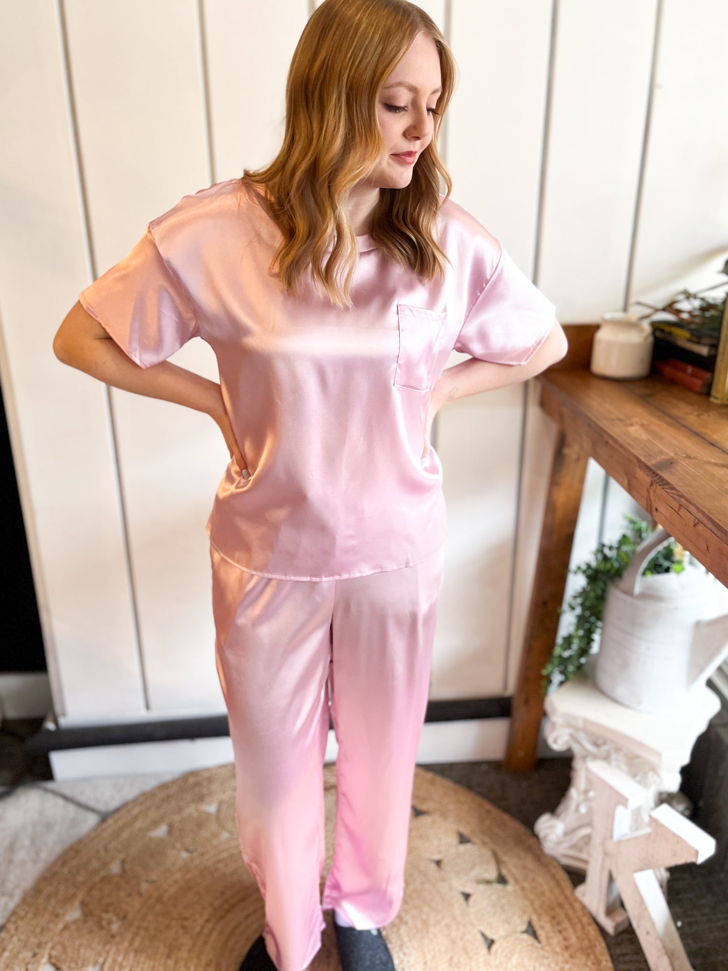 Pretty in Silk Pajama Set