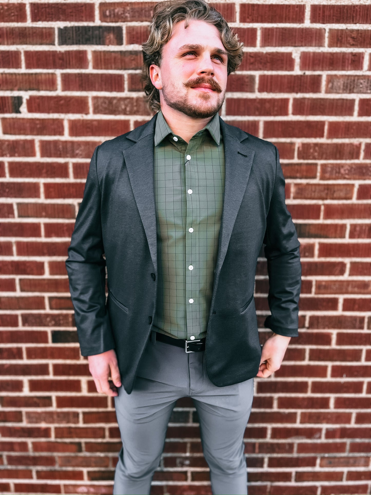 Parker Blazer - Black Herringbone