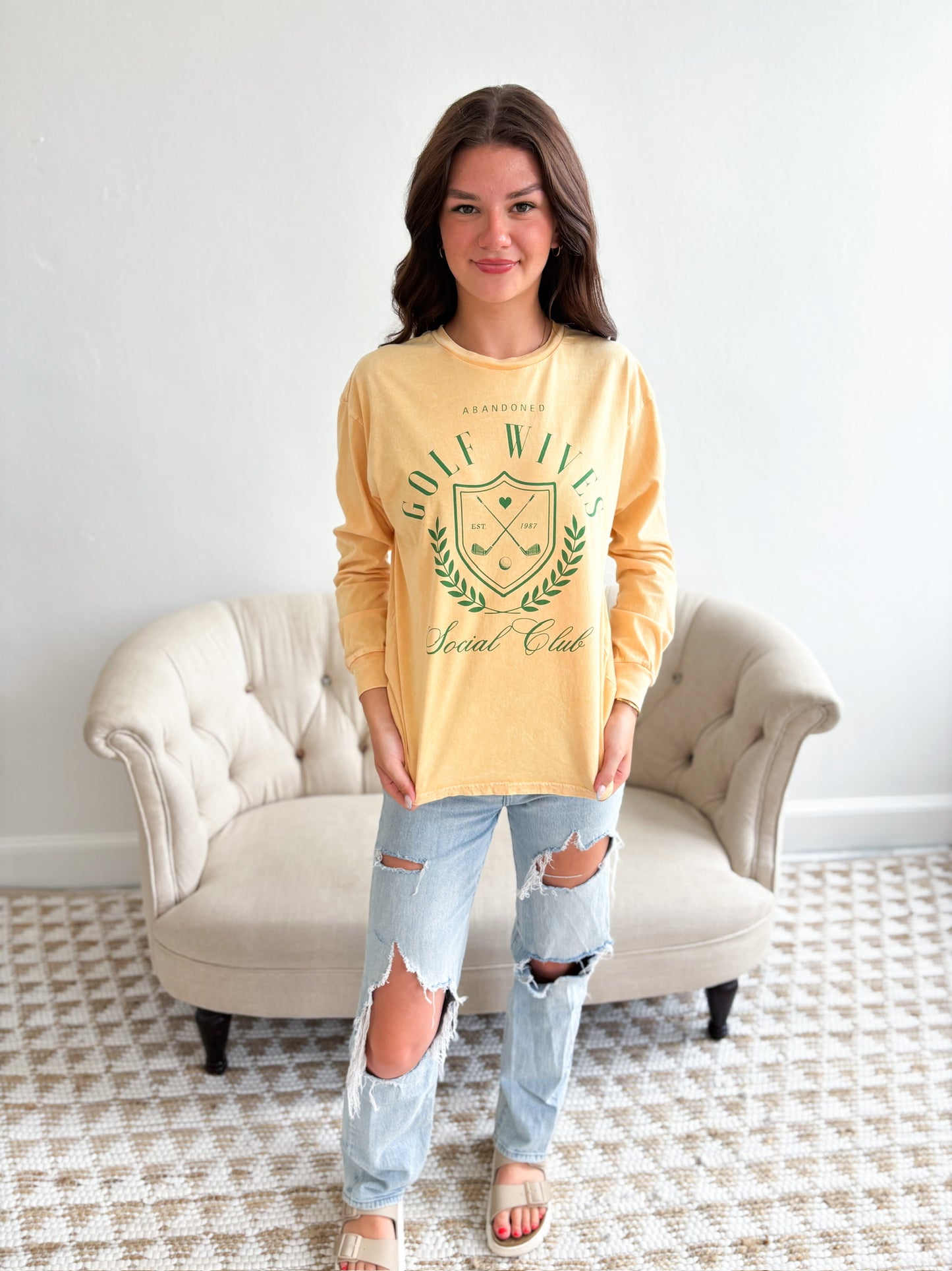 Golf Wives LS Graphic - Golden