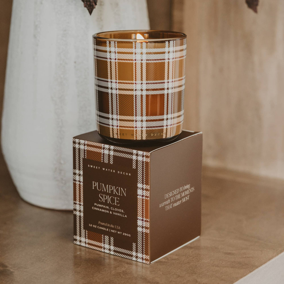 Pumpkin Spice 12oz Boxed Soy Candle