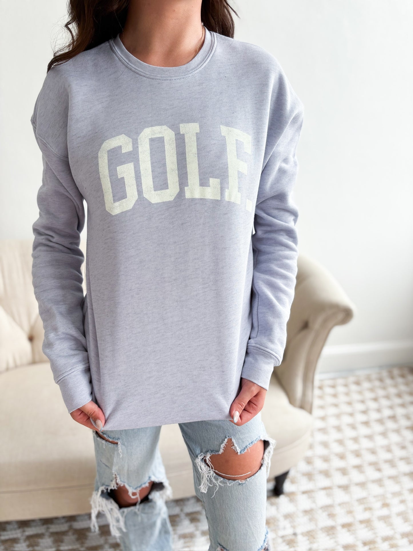 GOLF Graphic Sweatshirt - Light Blue