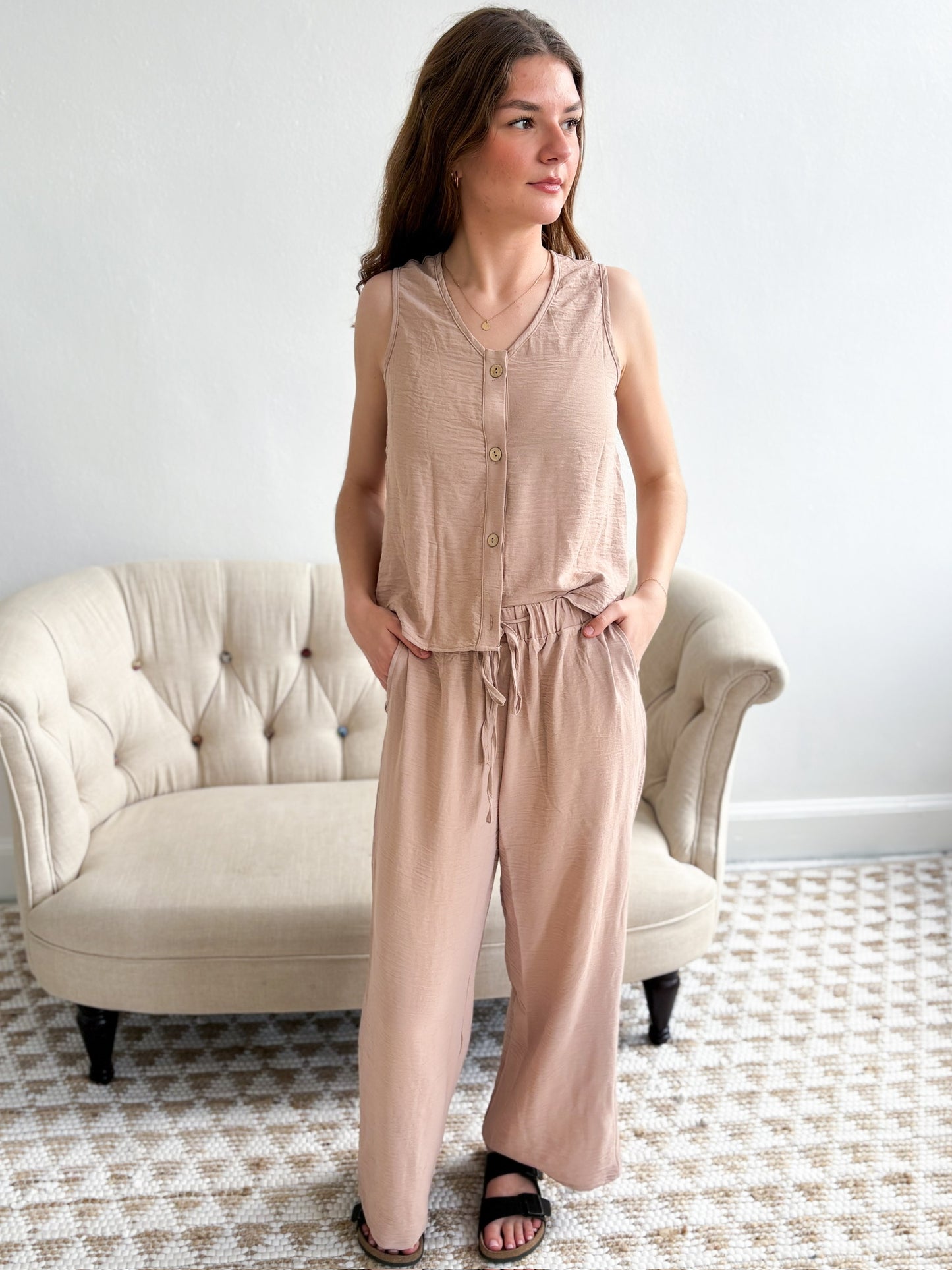 Copelan Wide Leg Pant Set