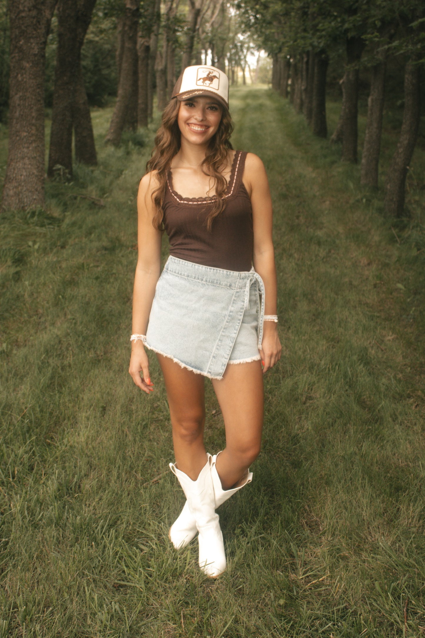 Emmy Denim Skort - Light Blue Wash