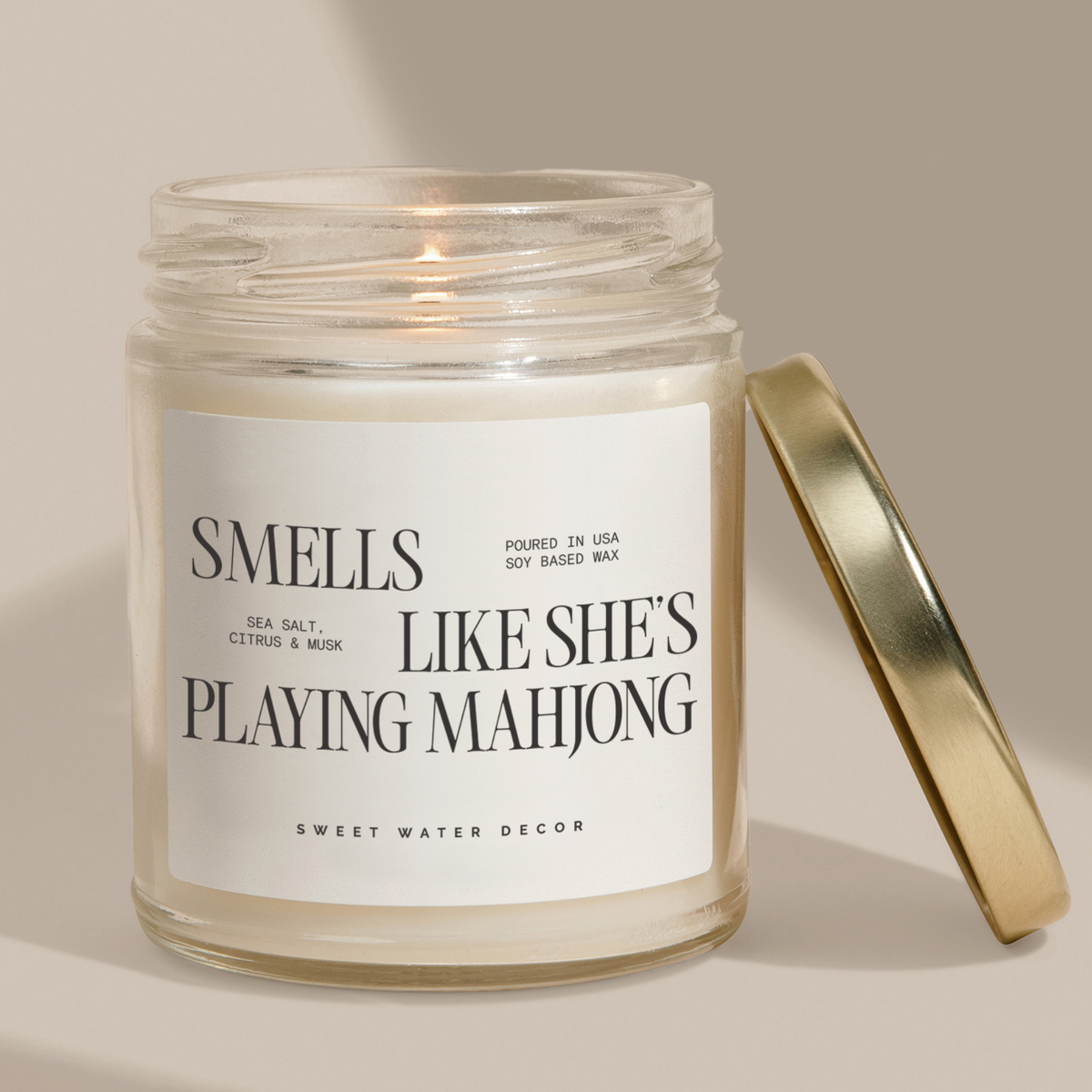 Smells Like She's Playing Mahjong 9oz Soy Candle