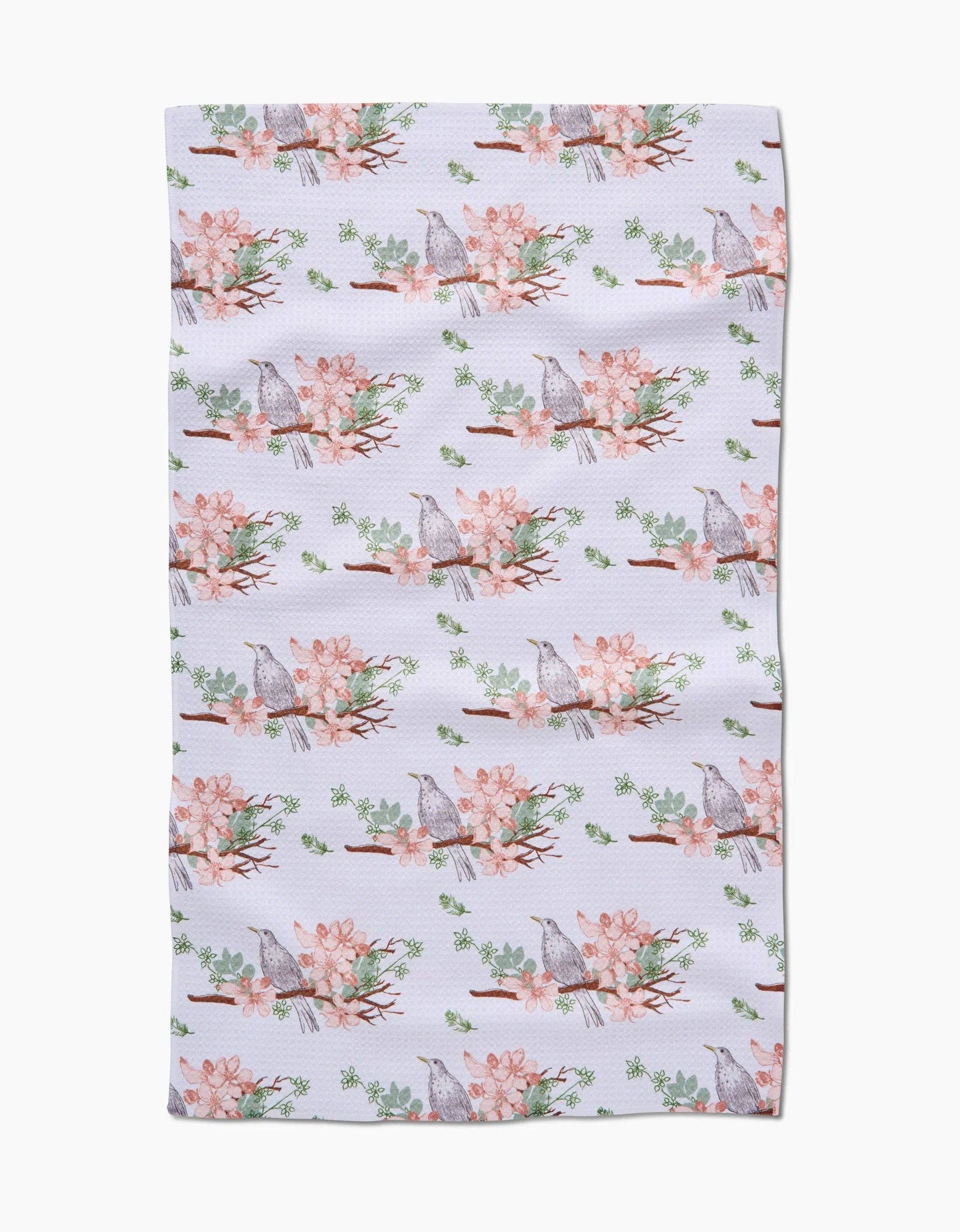 Blackbird and Blossom Tea Towel