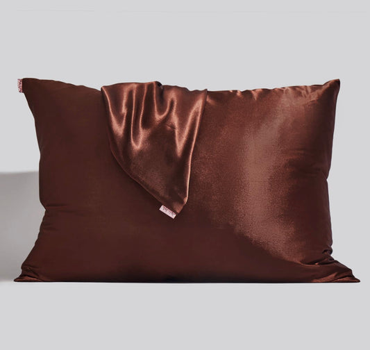 Satin Pillowcase - Chocolate