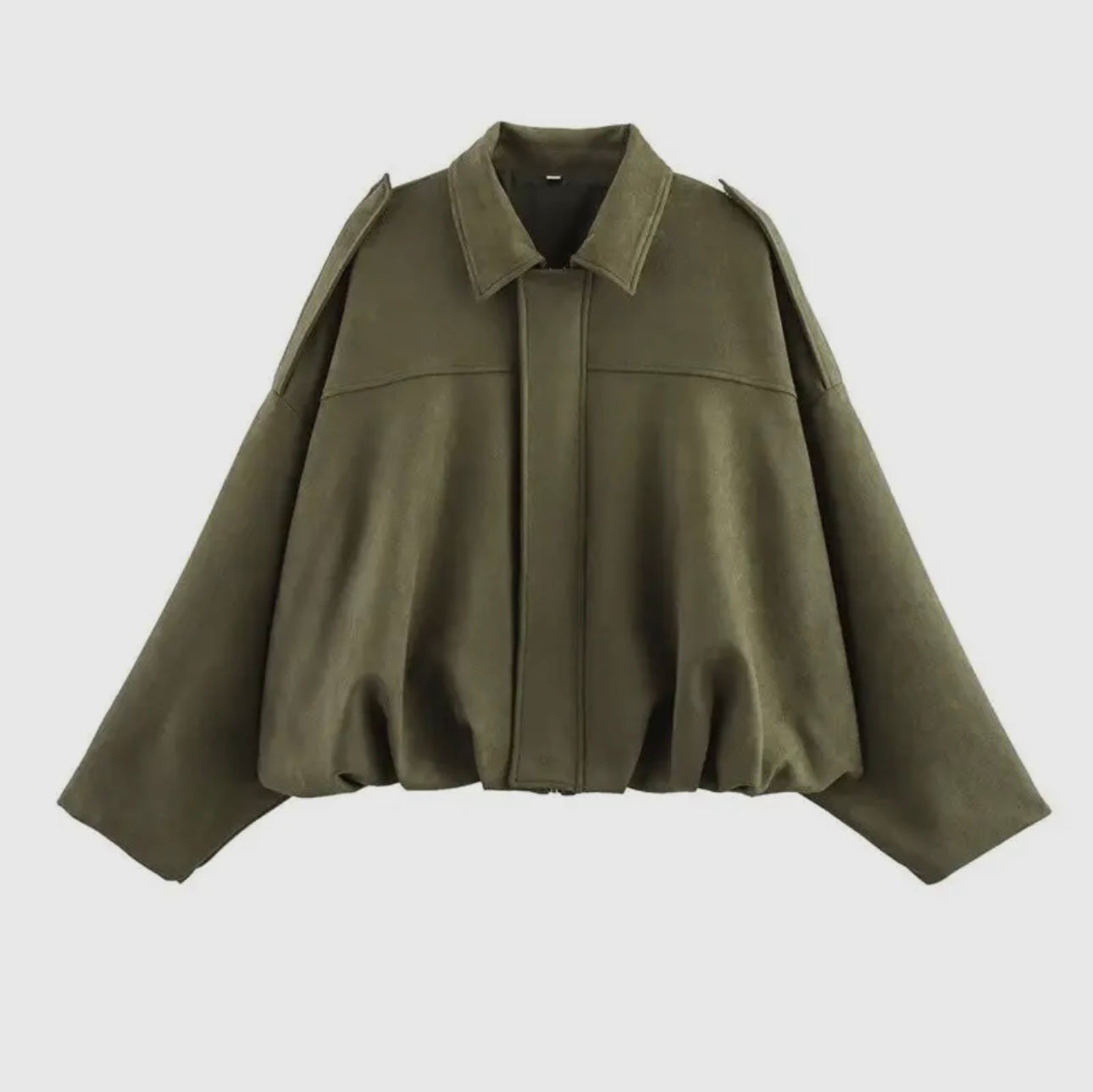 Suede Notch Collar Jacket