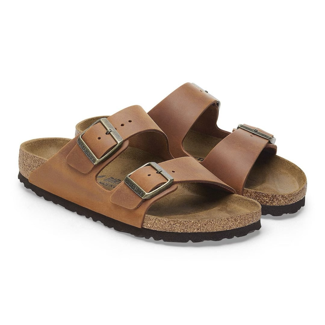 Arizona Oiled Leather Narrow - Cognac