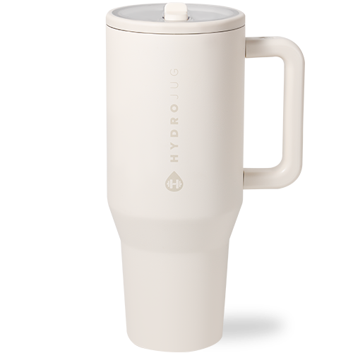 Cream HydroJug 40oz Traveler
