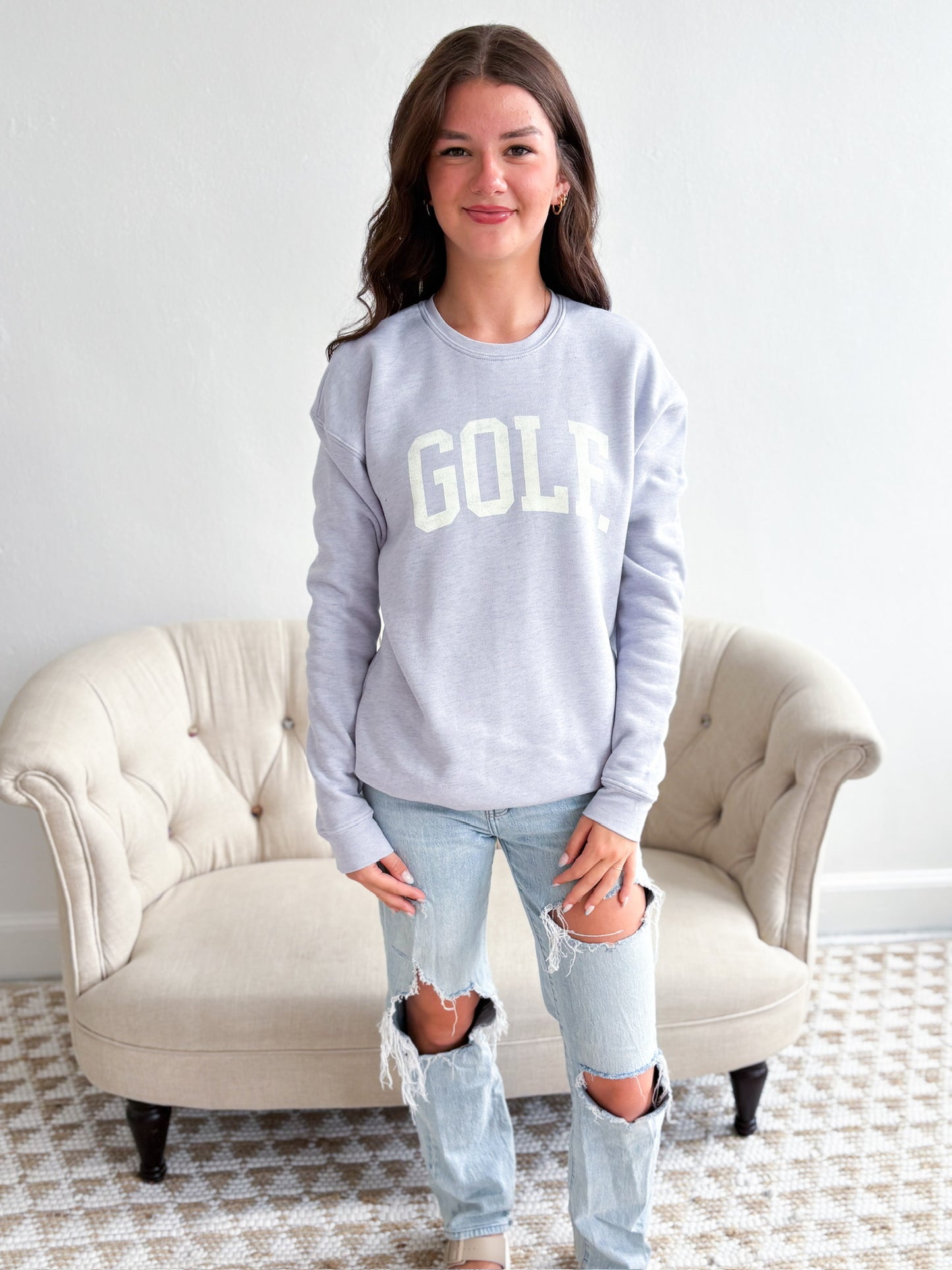 GOLF Graphic Sweatshirt - Light Blue