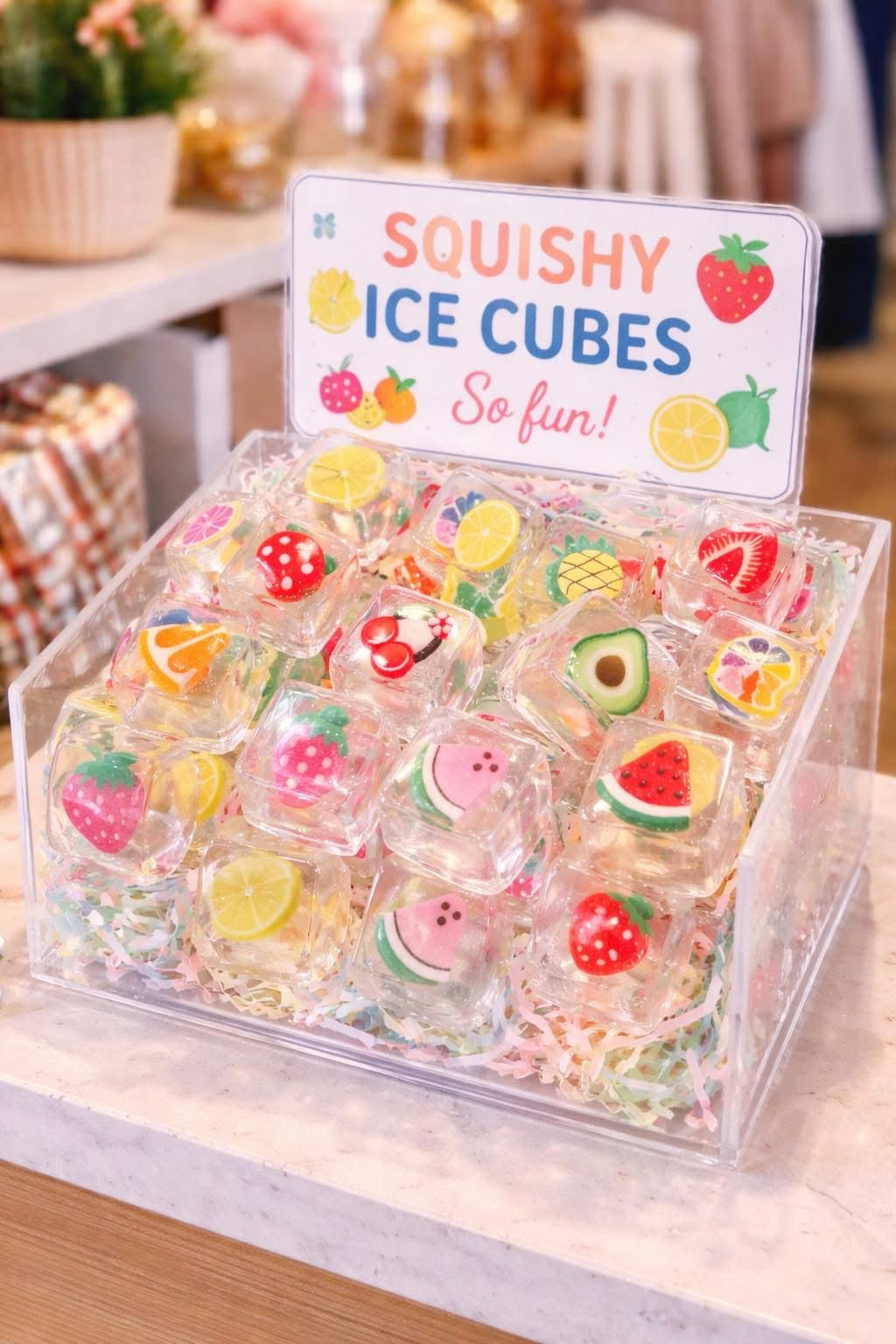 Fruity Ice Cube Squishy