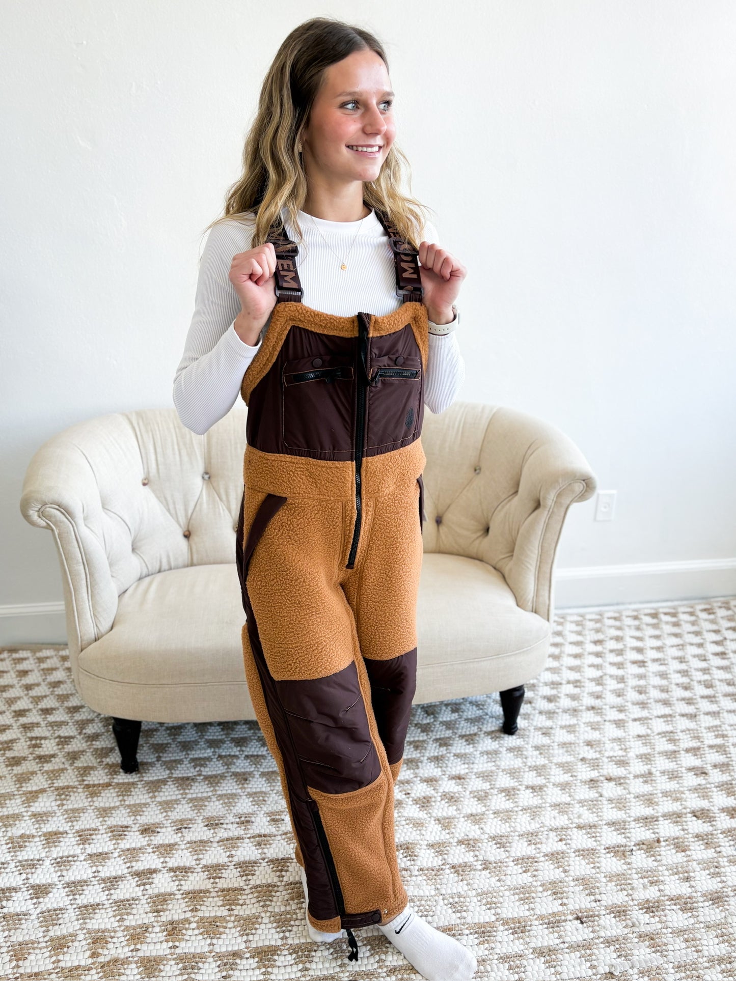 Hit The Slopes Overall - Camel Combo