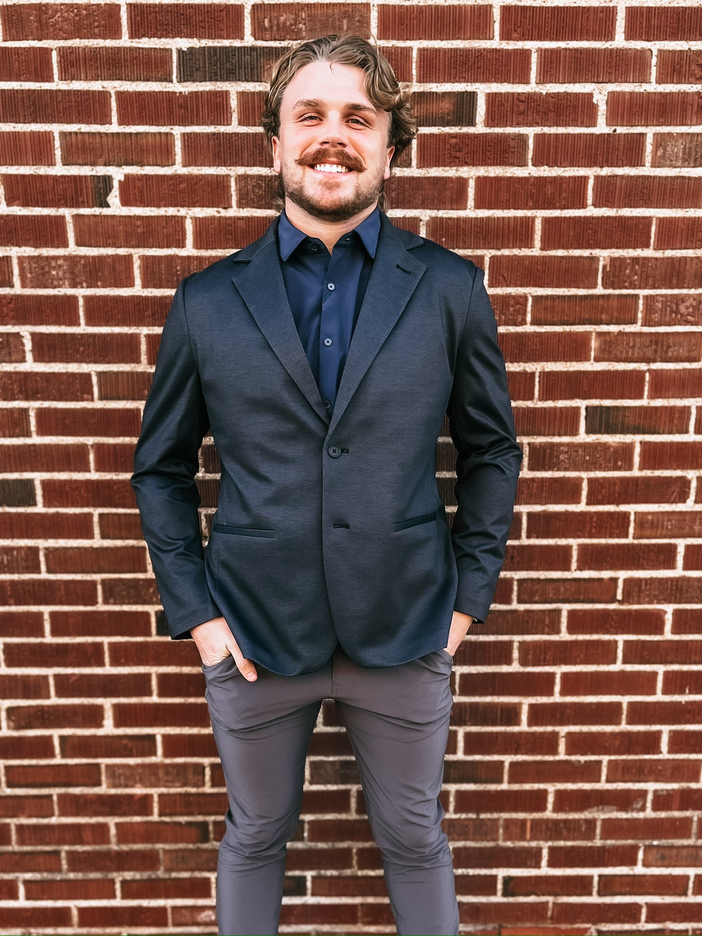 Parker Blazer - Black Herringbone