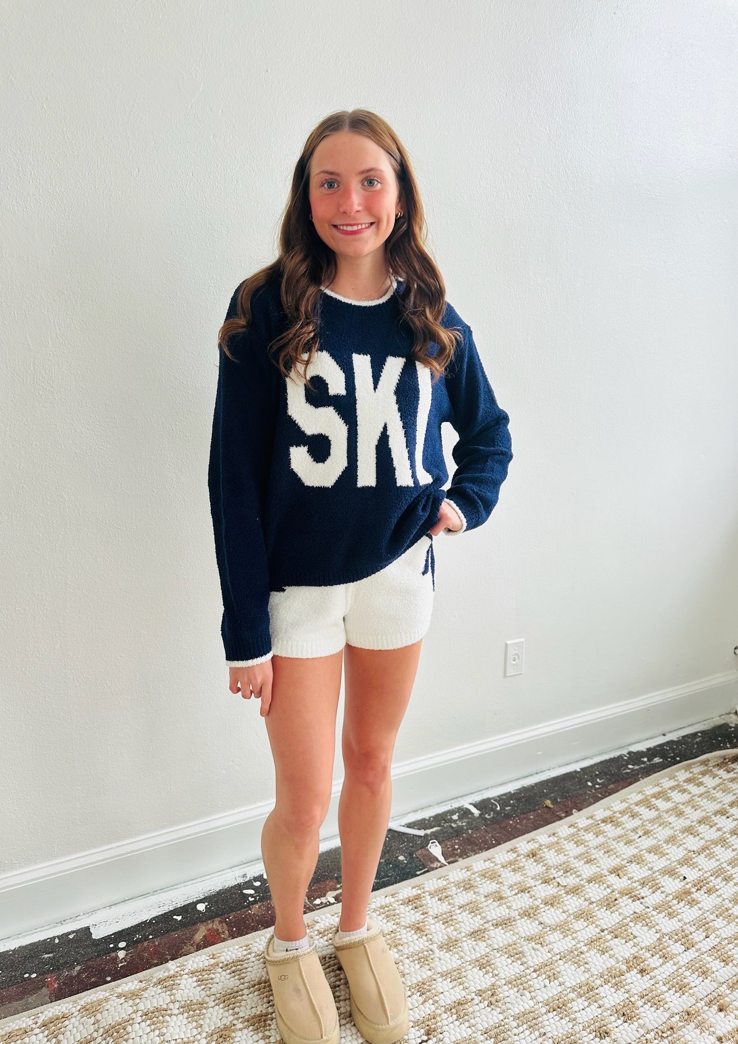 Ski Plush Top - Blue Sapphire