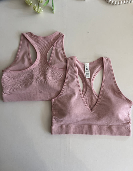 RevealKnit Floral Bra - Pink Haze