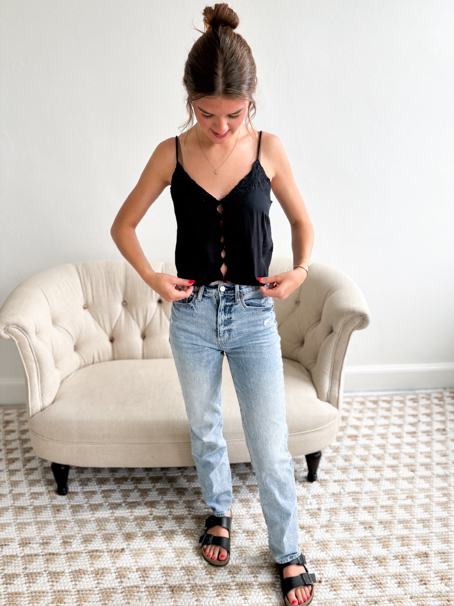 Pieces of You Cami - Black