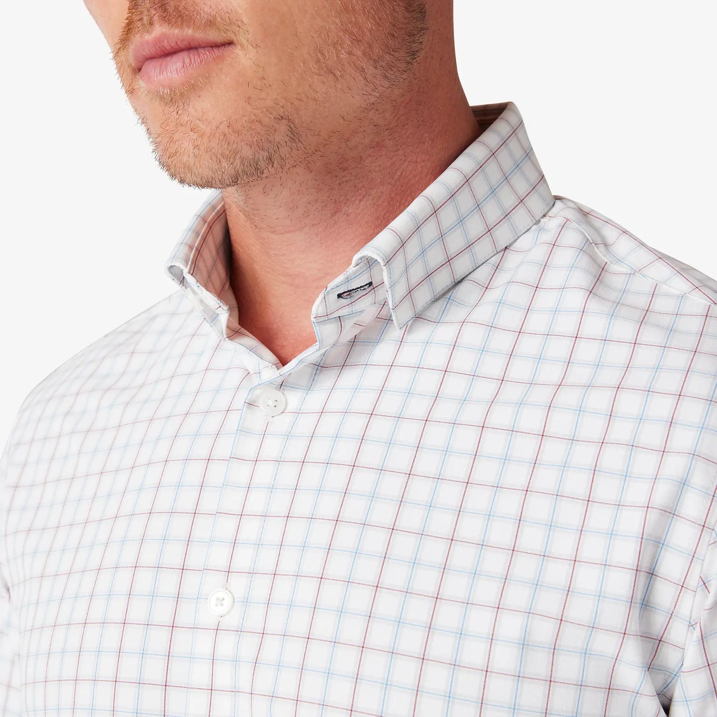 Leeward LS - White Hebron Plaid