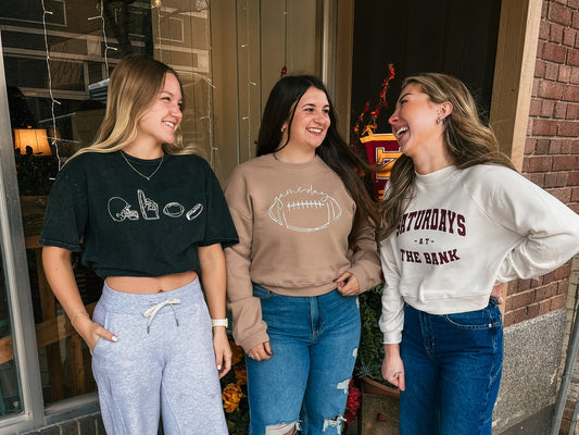 Football Row Washed Tee