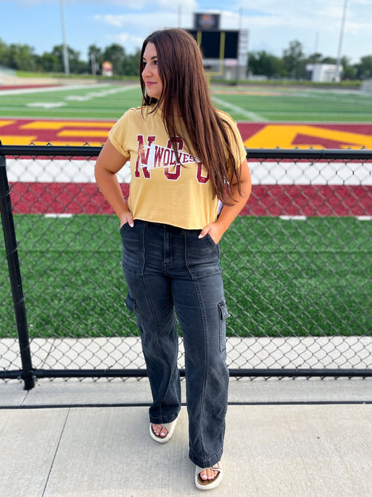 NSU Finlay Flag Tee - Gold