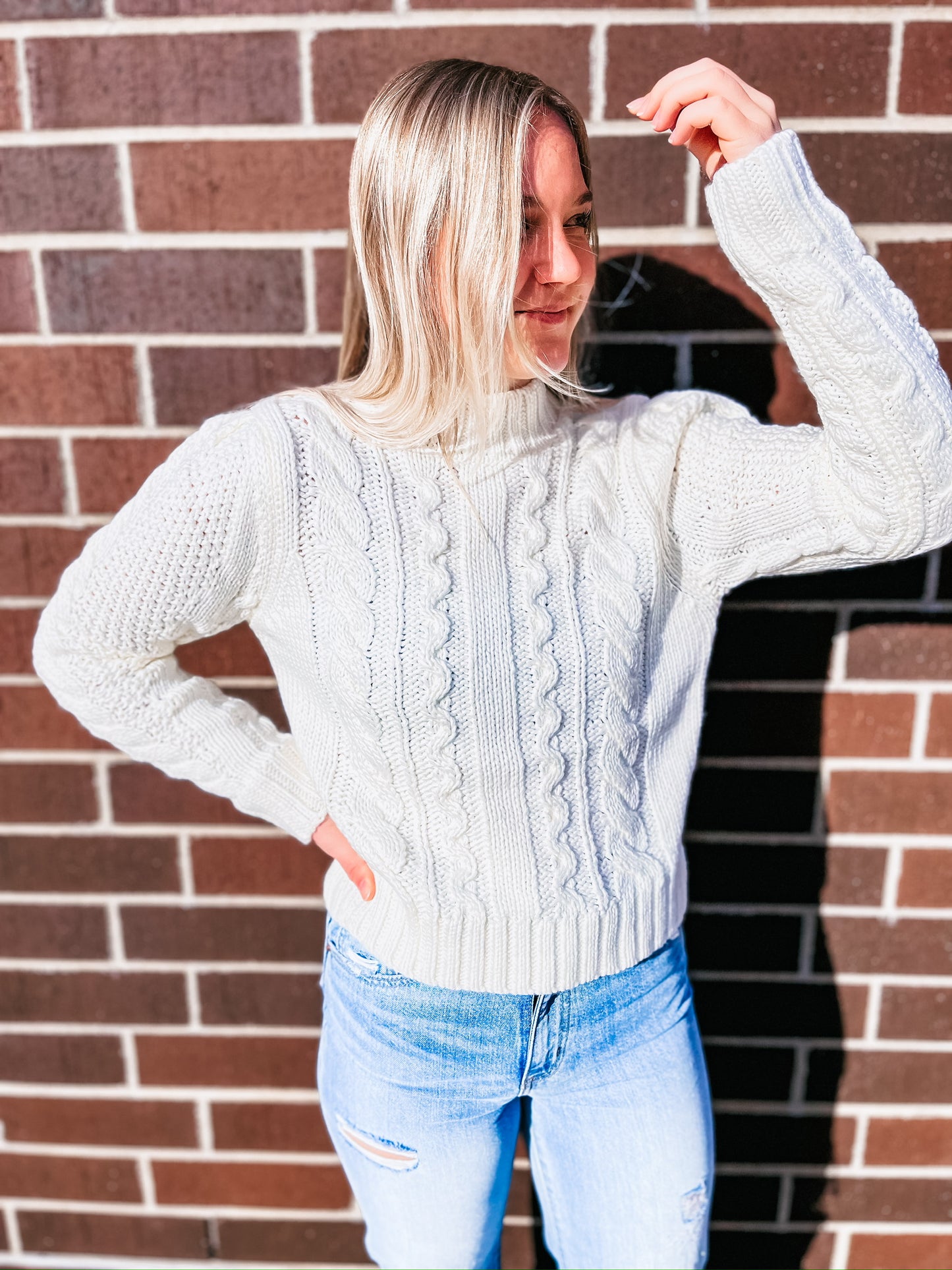 Catya Mock Neck Sweater
