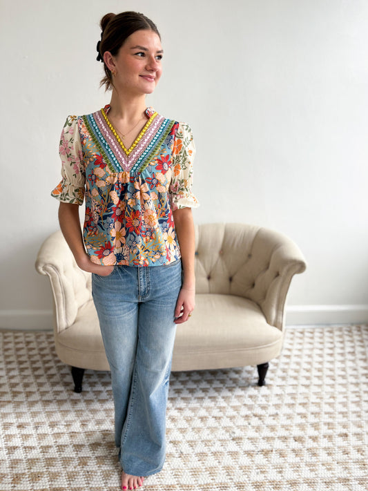 Julia Floral Top