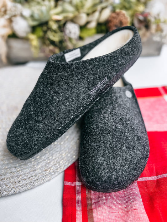 Zermatt Rivet Slippers - Anthracite
