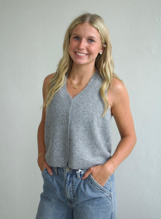 Bryce Sweater Vest - H Grey
