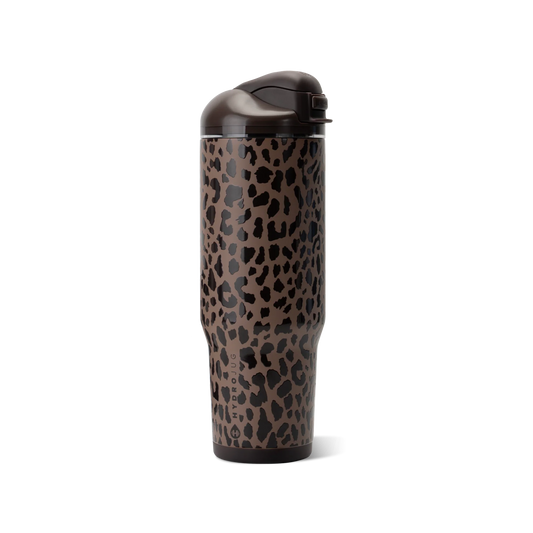 Brown Leopard HydroJug 32oz Ease2o