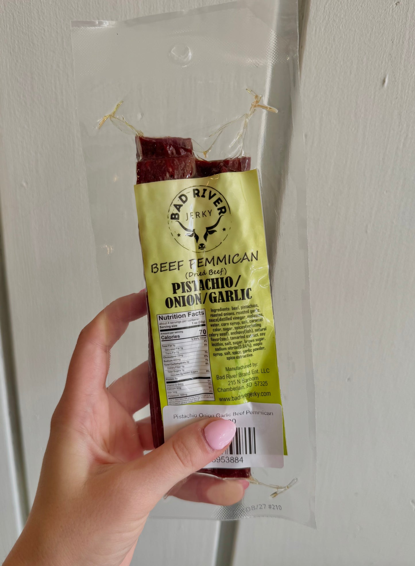 Pistachio Onion Garlic Beef Pemmican