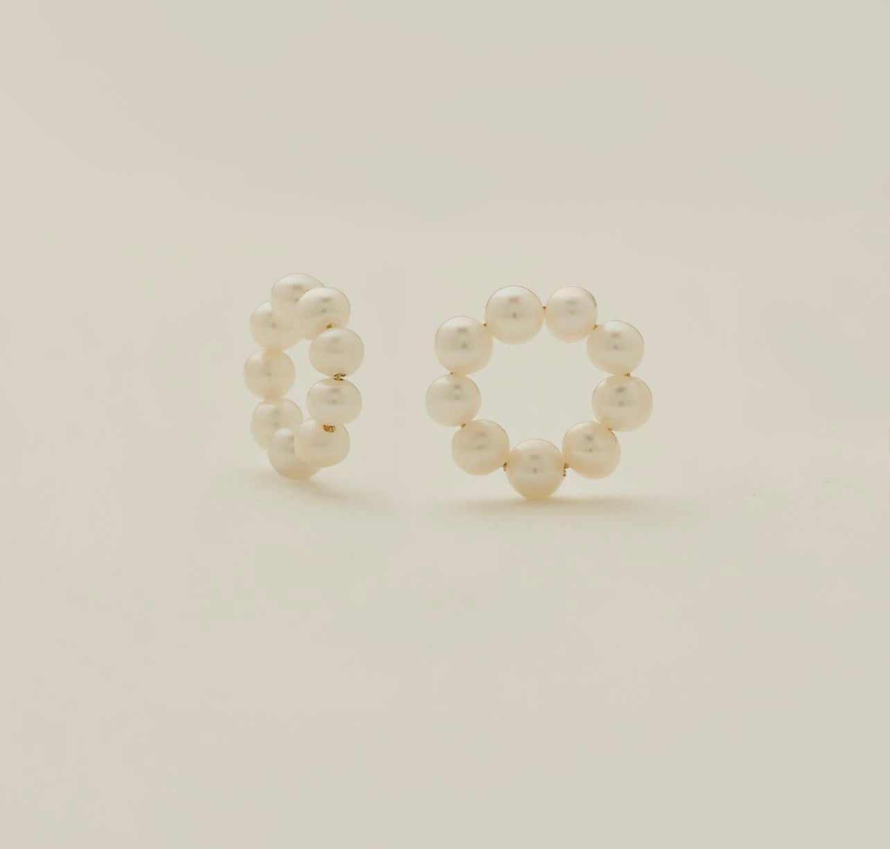 Add-On Pearl Halo Hooplets - Gold Vermeil