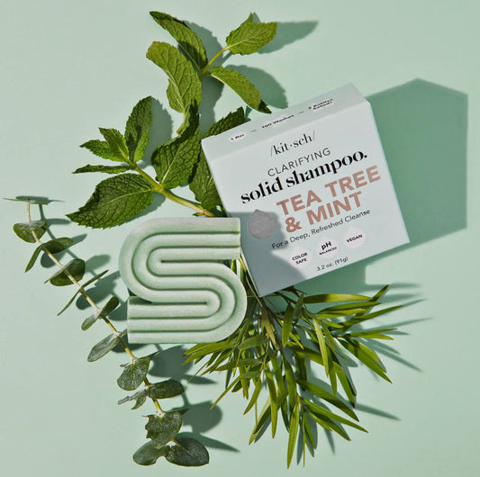 Tea Tree Mint Clarifying Shampoo Bar, Extra Strength