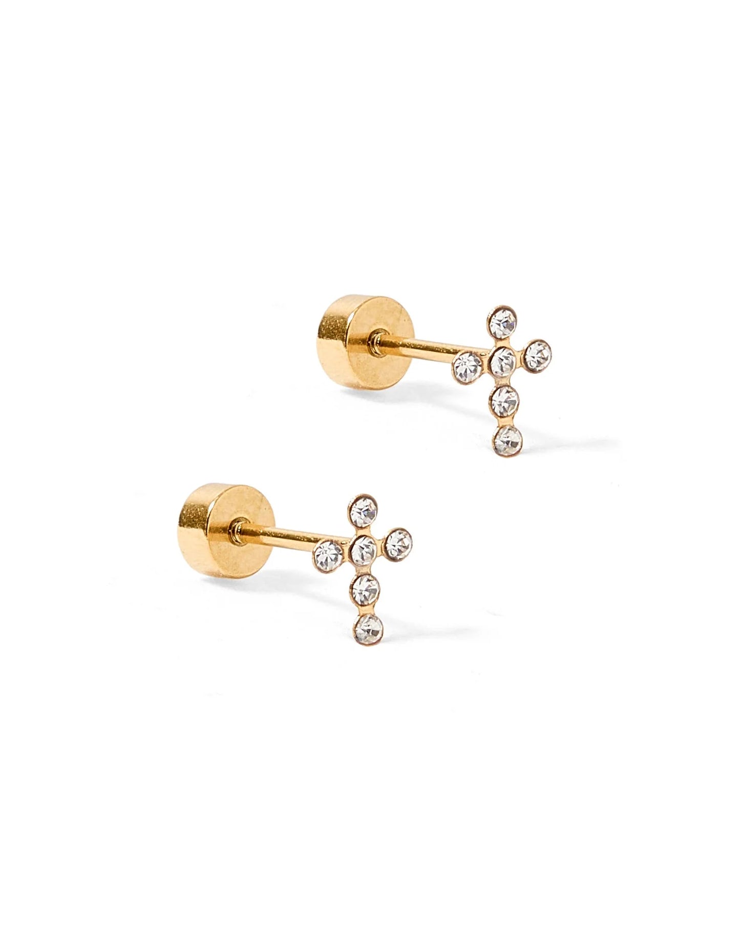Clara Cross Studs