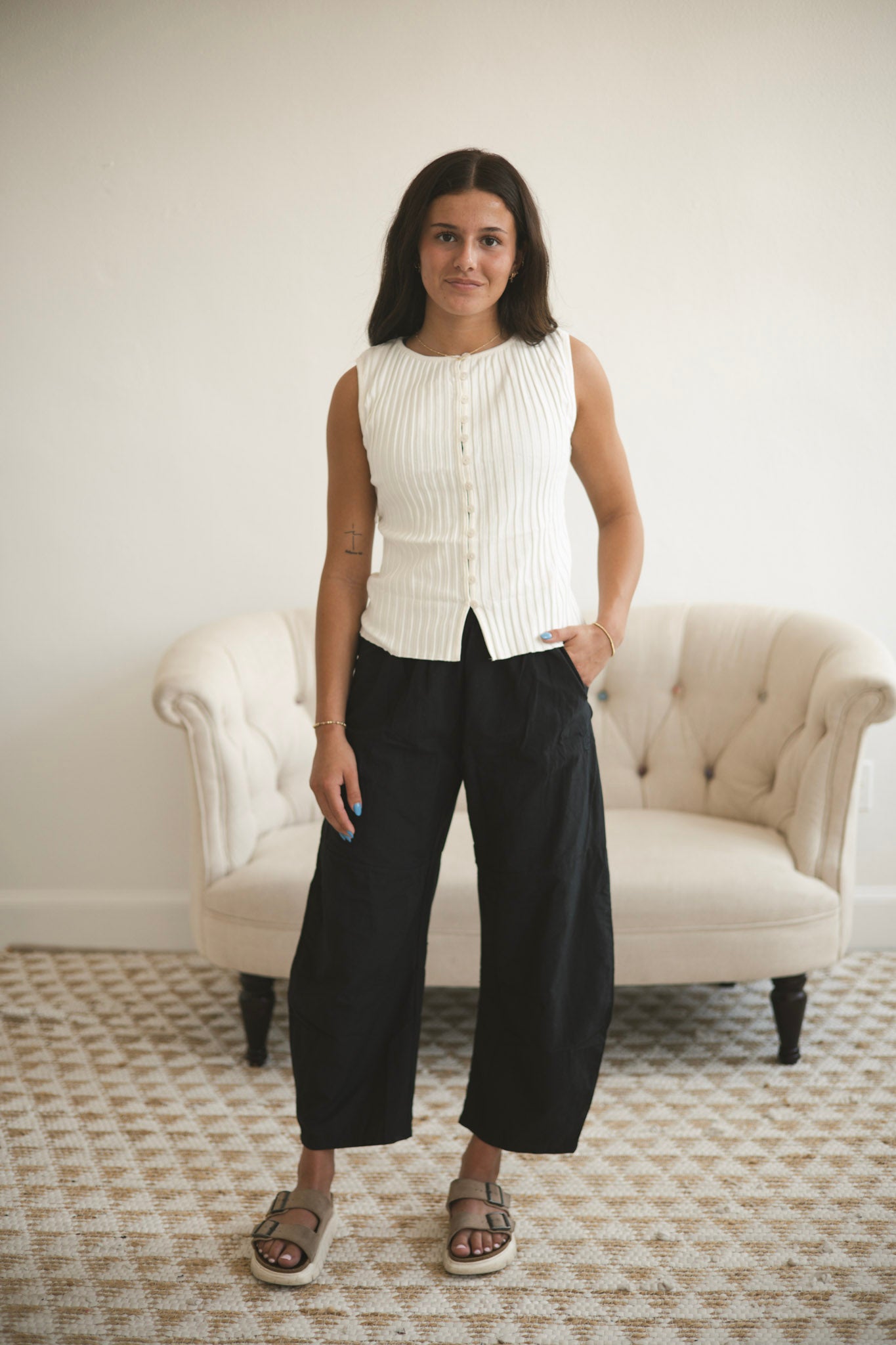 Tilly Vest - Ivory