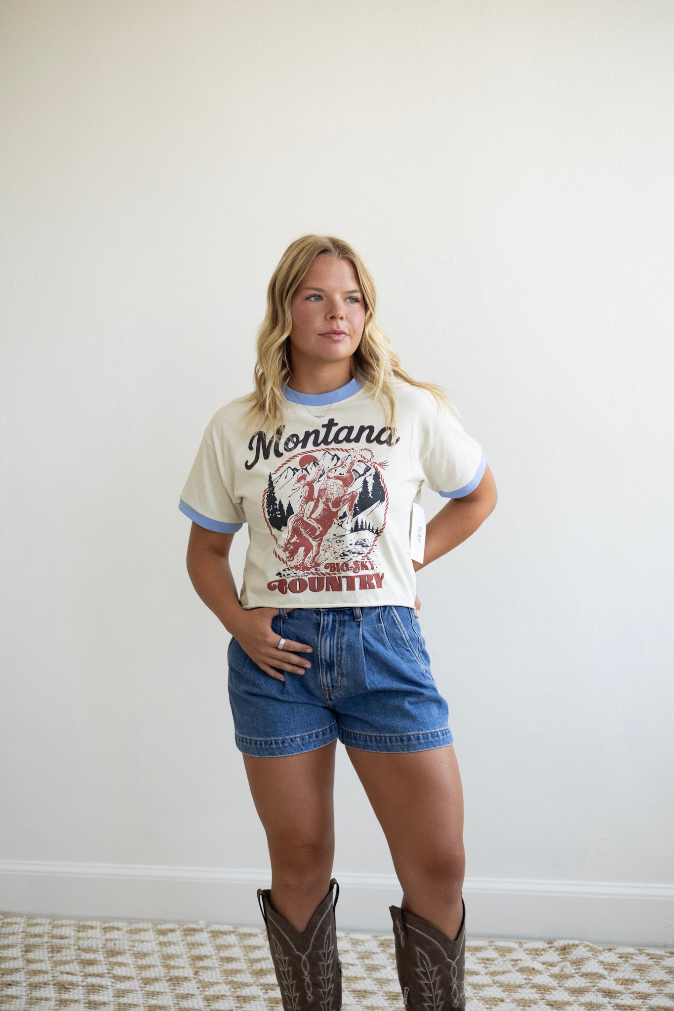 Montana Big Sky Relaxed Crop Tee