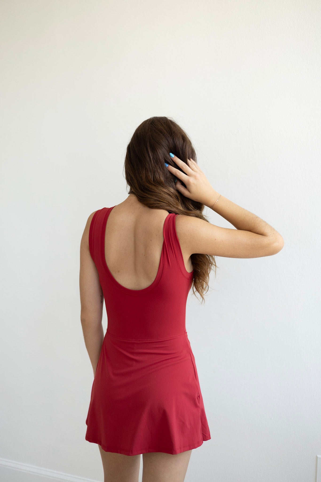 Cherry Sleeveless Wrap Dress